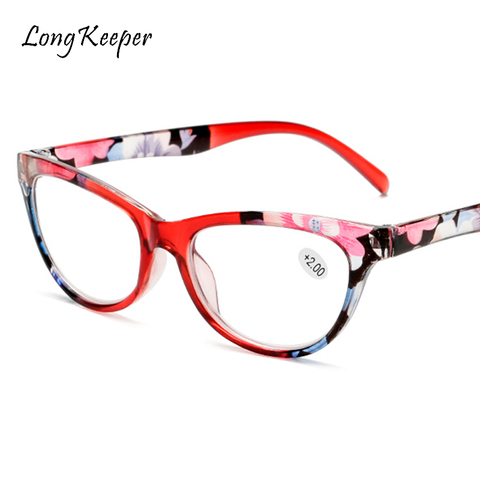 Cat Eye Reading Glasses Women Men Lightweight Presbyopic Printing Reading Glasses + 1.0 1.25 1.5 1.75 2.0 2.5 3.0 3.5 4 ► Photo 1/6