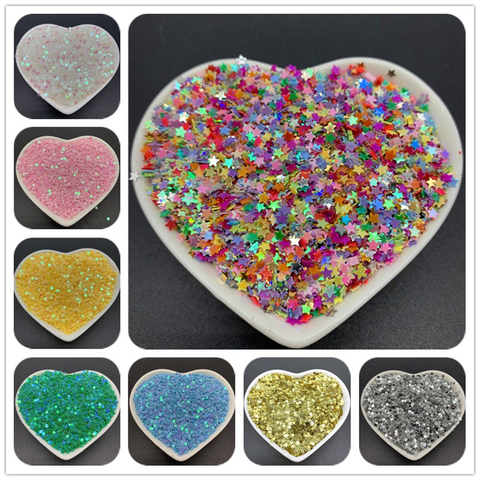 500-10000Pcs/Lot 10g 3-12mm Sequins PVC Flat Five-pointed Star Loose Sequin Paillettes Sewing Craft DIY Scrapbooking Sequin Trim ► Photo 1/1