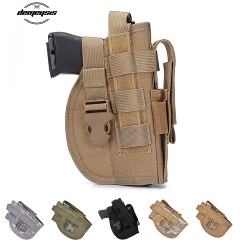 Universal Right Hand Tactical Gun Holster Hunting Belt Pistol Pouch for Pistol Beretta 92F Glock 17 18 19 All Hand Guns ► Photo 1/6