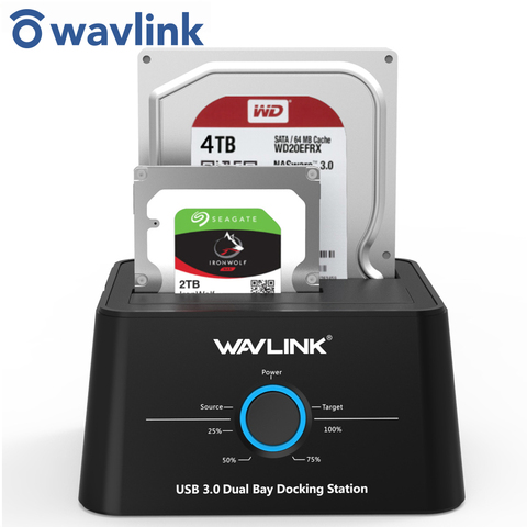 Wavlink HDD Docking Station Sata Hard Drive Enclosure SATA to USB 3.0 Adapter for 2.5 3.5 Inch SSD HDD Disk Case HD Box ► Photo 1/6