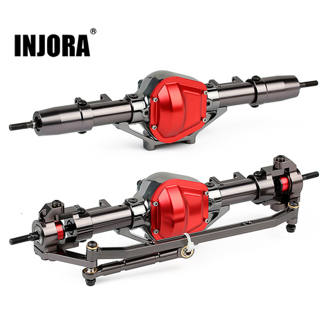 INJORA RC Car CNC Metal Front / Rear Axle for 1:10 RC Rock Crawler Car Axial SCX10 ► Photo 1/6