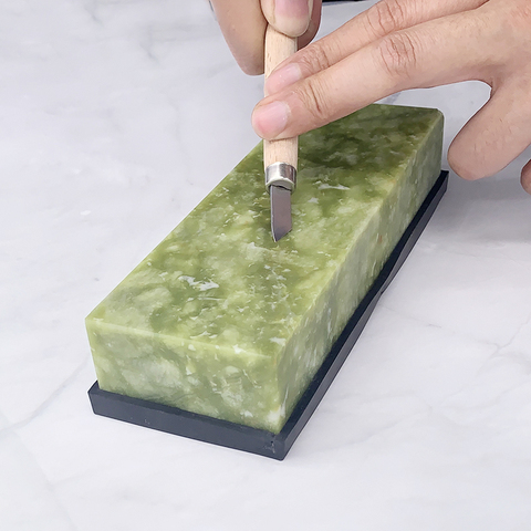 10000 Grit Natural Green Agate sharpening stone Whetstone Fine Grinding Polishing Shaved bar kitchen knife sharpener honing tool ► Photo 1/6