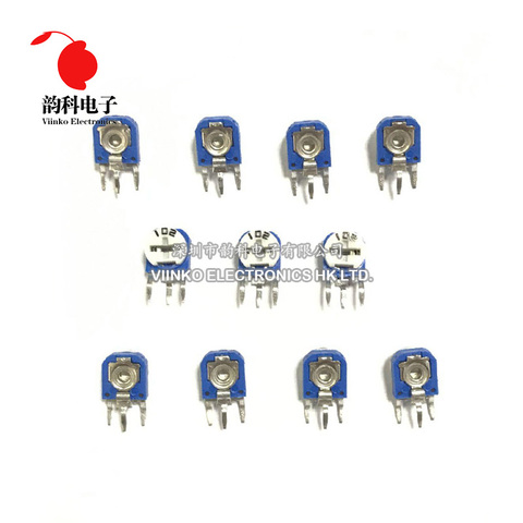 20pcs RM063 RM-063 100 200 500 1K 2K 5K 10K 20K 50K 100K 200K 500K 1M ohm Trimpot Trimmer Potentiometer variable resistor ► Photo 1/1