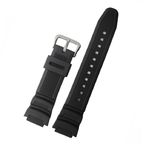 Rubber Waterproof Watch Band For Casio G-Shock AE1000w AQS810W MRW200H W800H 18mm Accessories Black Replacement Watchbands Strap ► Photo 1/6