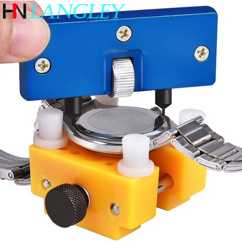 2 in 1 Repair Tool Set Watch Back Remover Tool Adjustable Opener Back Case Remover Watch Case Back Opener Repair Remover Holder ► Photo 1/6