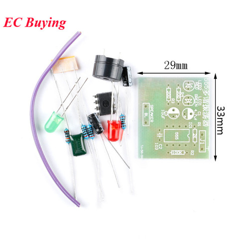 NE555 multivibrator Kit Suite NE555P No Steady-state Circuit Dual Flash LAMP DIY Training Parts Electronic Board ► Photo 1/1