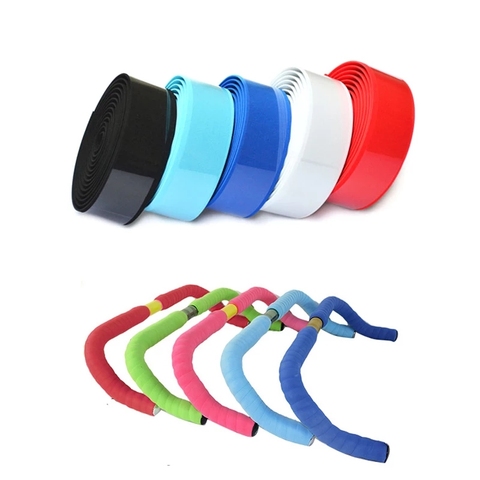 Microfiber Road Bike Handlebar Tape Durable Comfortable Cycling Race Bicycle Handlebar Grips Tapes +2 Bar Plugs Belt Straps ► Photo 1/6