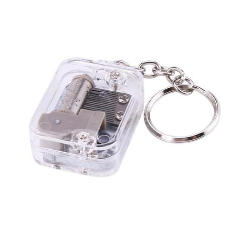 Mini Music Box Key Chains DIY Play Set 18 Tones Best Mechanical Metal Music Boxes Key Rings Music Box with Screws Home Decor ► Photo 1/6