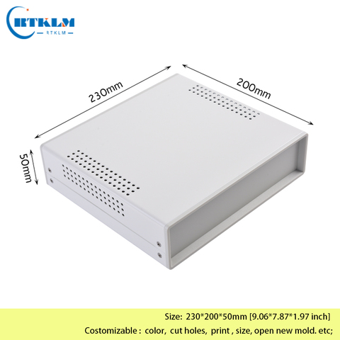 Iron project box diy iron enclosures for electronics junction box diy instrument case iron Desktop shell 230*200*50mm ► Photo 1/6