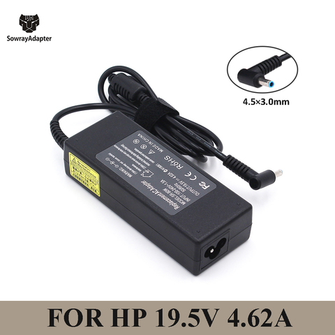 19.5V 4.62A 90W 4.5*3.0mm AC Laptop Charger Power Adapter For HP Pavilion 14 15 PPP012C-S 710413-001 Envy 17 17-j000 15-e029TX ► Photo 1/6