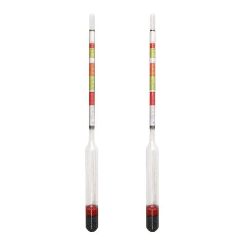 2Pcs/Set Triple Scale Hydrometer Self Brewed Wine Sugar Meter Alcohol Measuring for Home Brewing Making Beer Wine Mead Drop Ship ► Photo 1/6