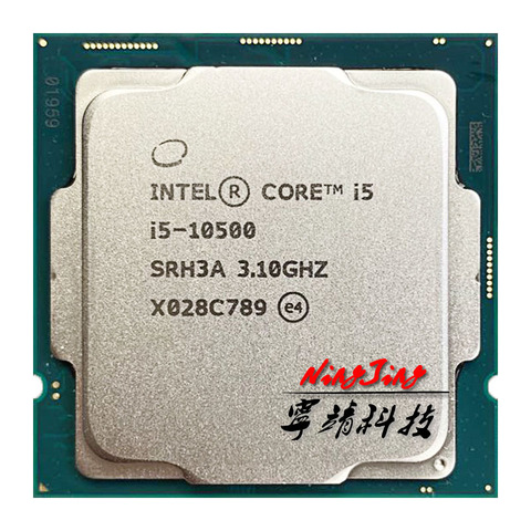 Intel Core i5-10500 i5 10500 3.1 GHz Six-Core Twelve-Thread CPU Processor L2=1.5M L3=12M 65W LGA 1200 ► Photo 1/1