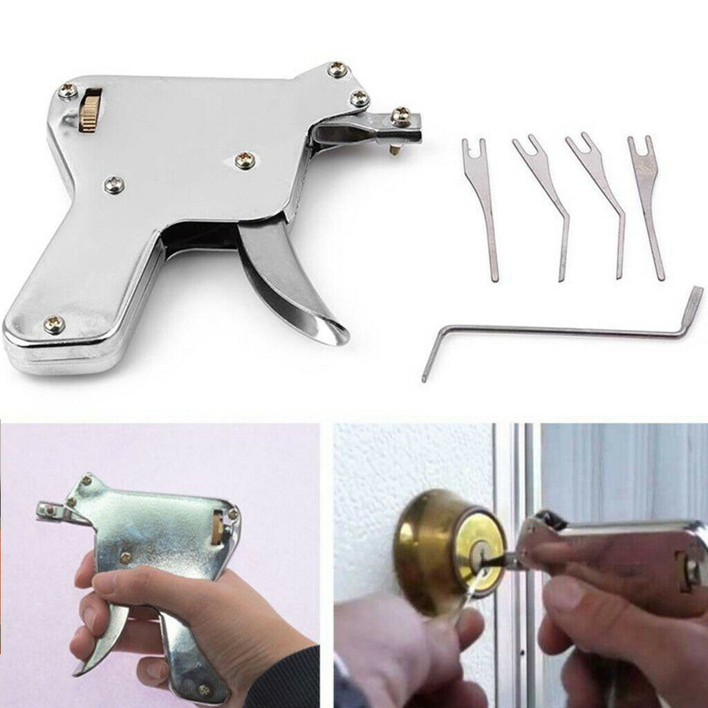 Locksmith Tools Lock Gun Transparent Practice Locks Broken Key Extractor PickSet 
