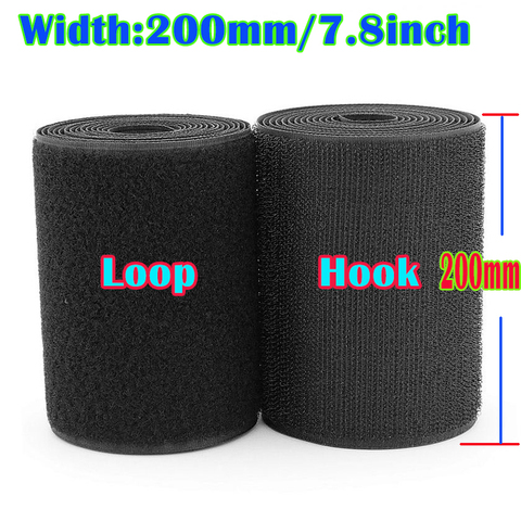 200 mm Width velcros no adhesive hook loop fastener tape sewing magic tape stickers velcroing strap clothing high quality ► Photo 1/6