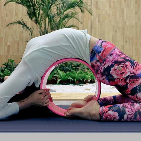 Yoga Pilates Circle Gymnastic Exercise Fitness Back Stretch Roller Ring Wheel Health Yoga Training Accessories ► Photo 1/6