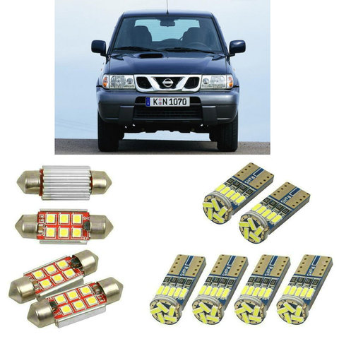 Interior led Car lights For Nissan terrano 2 r20 terrano d10 bulbs for cars License Plate Light 6pc ► Photo 1/4