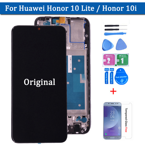 Original For Huawei Honor 10 lite LCD Display with Touch Screen Digitizer Assembly With Frame For honor 10 lite Repair Part ► Photo 1/6