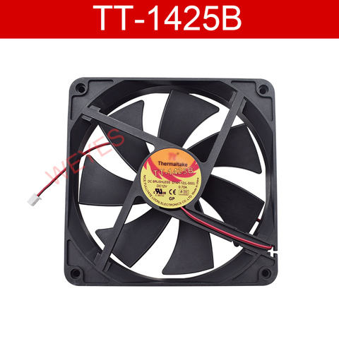 FAN FOR EVERFLOW Thermaltake TT TT-1425B 14cm TT-1425 14025 silence cooling fan A1425L12S 12V 0.8A ► Photo 1/2