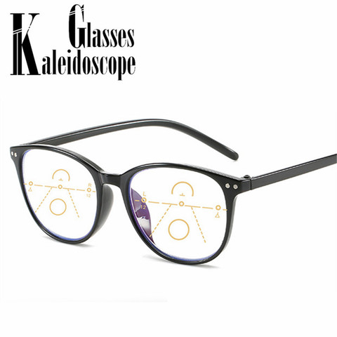 Progressive Multifocal Reading Glasses Women Men Anti-blue Light Hyperopia glasses Near and Far Presbyopic Spectacles +1.5 2.0 ► Photo 1/6