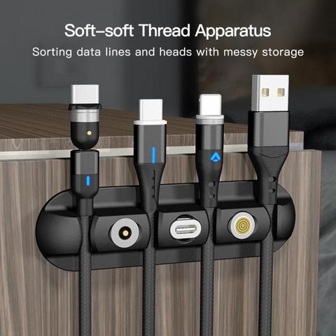 Home Wire Storage Hook Multi-Purpose Hooks Magnetic Cable Management USB Cables Holder Silicon Charger TPE Kitchen Organizer ► Photo 1/6