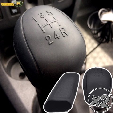 Car Auto Manual Silicone Shift Gear Head Knob Cover Handbrake Hand Brake Protector GRIP Shifter For Kia Rio 3 4 Solaris Qashqai ► Photo 1/5