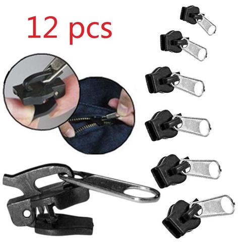 12/6Pcs 3 Sizes Universal Instant Fix Zipper Repair Kit Replacement Zip Slider Teeth Rescue New Design Zippers Sewing Clothes ► Photo 1/6