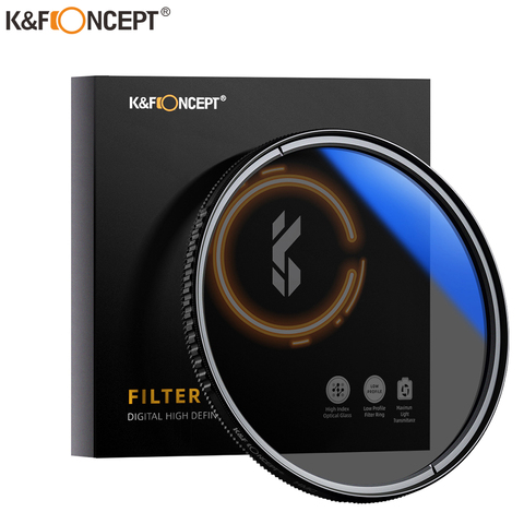 K&F Concept CPL Camera Lens Filter Ultra Slim Optics Multi Coated Circular Polarizer 49mm 52mm 58mm 62mm 67mm 77mm ► Photo 1/6