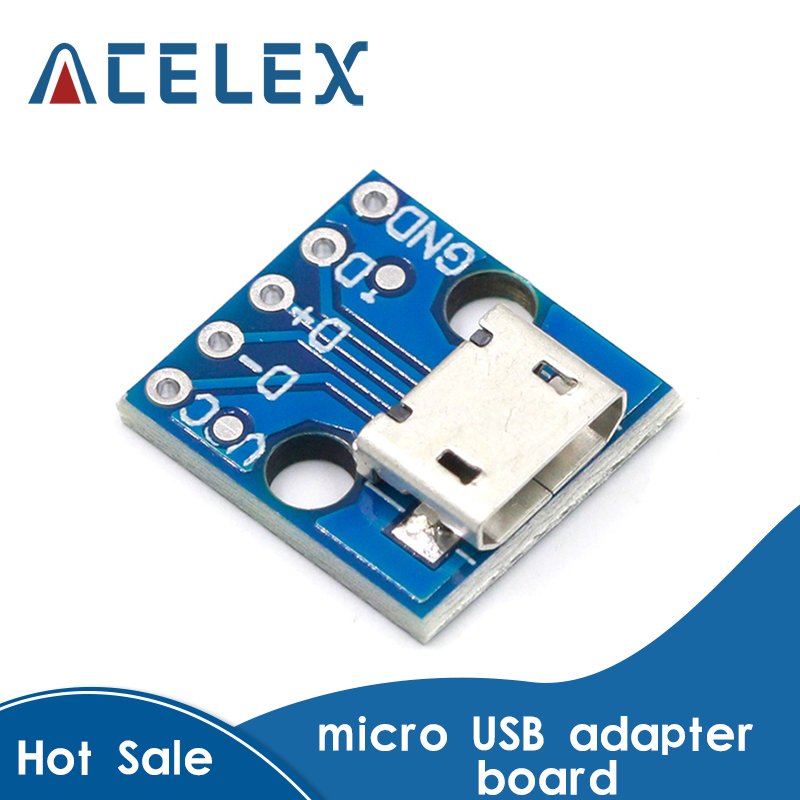 5/10Pcs NEW Micro USB Interface Board Power Switch 5V Interface