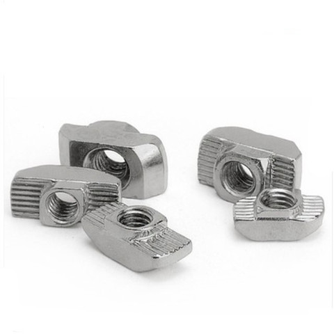 10/20/50/100PCS m3 m4 m5 m6 m8  T-nut T Nut Hammer Drop In Sliding Nut Fasten Connector 2022 3030 4040 4545 Aluminum Extrusion ► Photo 1/3