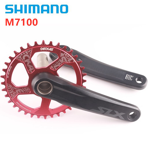 SHIMANO original M7100 12speed 170mm 175mm crankset 32T 34T 36T 38T disc MTB bike bicycle without BB Bicycle accessories ► Photo 1/6