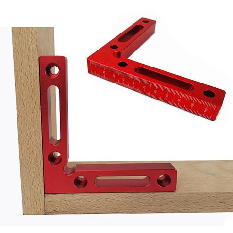 Al Alloy Right Angle 90 Degree L-shaped Auxiliarys Fixture Positioning Panel Fixing Clip Woodworking Square Ruler Carpenter Tool ► Photo 1/6