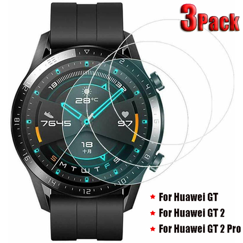 3Pack Tempered Glass Screen Protectors for Huawei Watch GT 2 Pro Explosion Proof Anti Scratch Smartwatch Protective Glass ► Photo 1/6