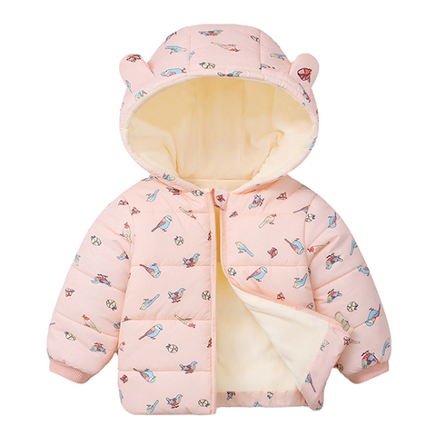 Winter Thick Children Jackets For Boys Dinosaur Outerwear Toddler Girls Coats Cartoon Spring Baby Kids Hooded Coat 1-6 Y Clothes ► Photo 1/6