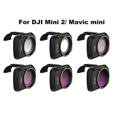 Mavic Mini 2 Filters Set Accessories For DJI MCUV CPL ND NDPL 4 8 16 32  Done Camera Lens Filter Kit Sunnylife Spare Parts Combo ► Photo 1/6