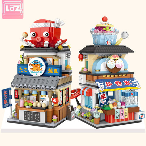 New LOZ Diamond Mini City street Blocks Toys Plastic Assembly Blocks Children Toy Educational DIY Architecture Model 1218 1219 ► Photo 1/6