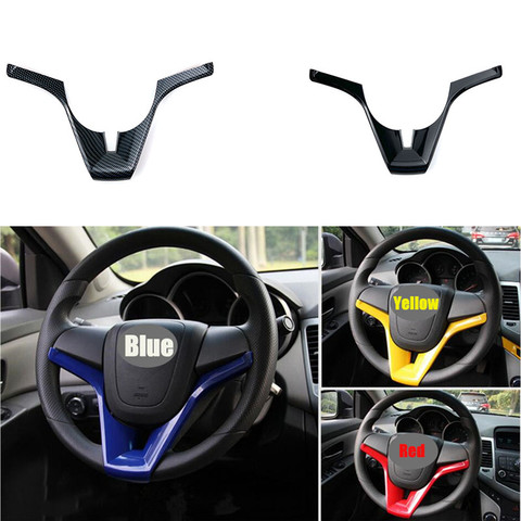 Car Steering Wheel Moulding Cover Trim Sticker For Chevrolet Cruze Sonic Trax Tracker Sonic ONIX AVEO Orlando car accessories ► Photo 1/6