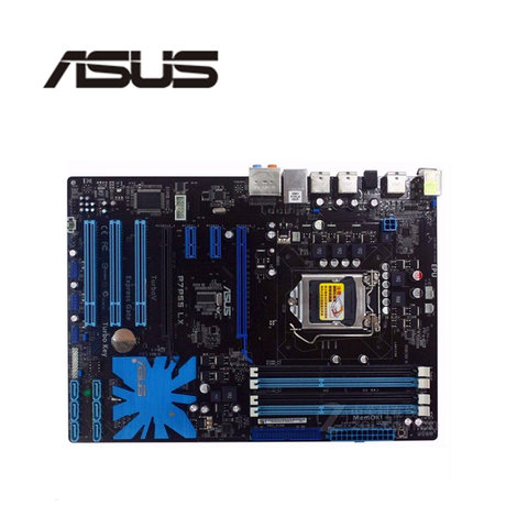 For ASUS P7P55 LX Motherboard LGA 1156 DDR3 16GB For Intel P55 P7P55 Desktop Mainboard  SATA II PCI-E X16 Used AMI BIOS ► Photo 1/1