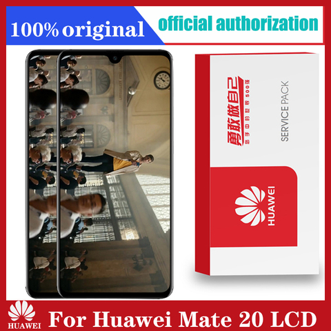 Original 6.53'' Display with Frame Replacement for Huawei Mate 20 LCD Touch Screen Digitizer Assembly Mate20 HMA-l29 HMA-l09 ► Photo 1/6