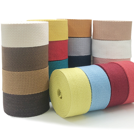 New 3 Yards 32mm Canvas Ribbon Belt Bag Cotton Webbing Polyester/Cotton Webbing Knapsack Strapping Sewing Bag Belt Accessories ► Photo 1/6