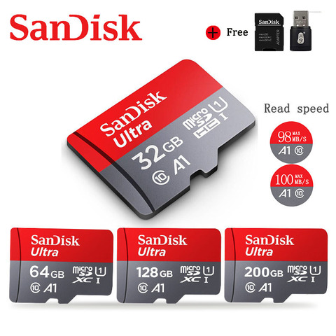 Buy Online Sandisk Ultra Micro Sd 64gb 128gb 256gb 400gb 16g 32gb Micro Sd Card Sd Tf Flash Card Memory Card 32 64 128 Gb Microsd For Phone Alitools