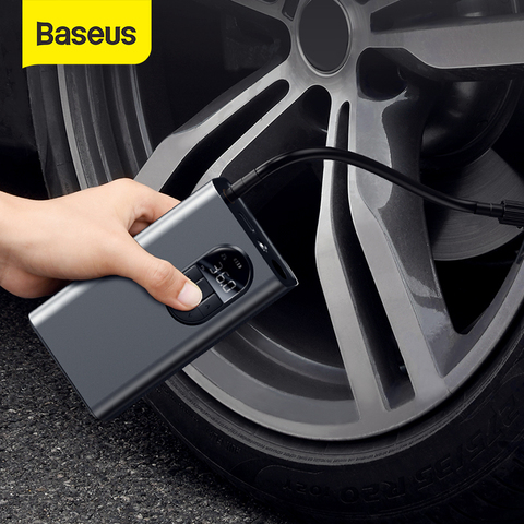 Baseus Portable Inflator Pump Car Air Compressor Smart Digital Tire Pressure Detection Auto Tire Pump for Car Bike Motorcycle ► Photo 1/6