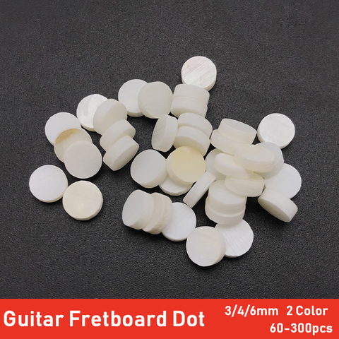 60/300pcs 2/3/4/5/6mm Abalone Shell Guitar Fingerboard Dot Inaly Colourful Abalone White Shell Fretboard Inlay Dot Guitar Parts ► Photo 1/6