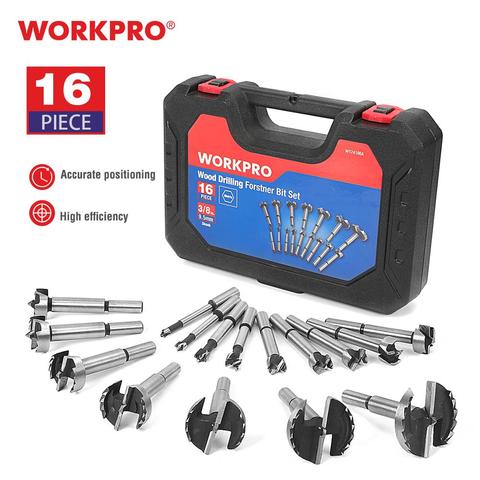 WORKPRO Forstner Drill Bit Flat Wing Drilling Bits for Woodworking Wood Cutting Hole Opener ► Photo 1/6