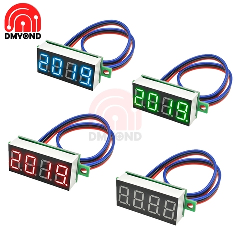 0.36 Inch Digital Tube 0-100V Volt Amp Meter Volt Amper Meter Voltage Detector Tester Meter Voltmeter DC Moto Motorcycle Car 12V ► Photo 1/6