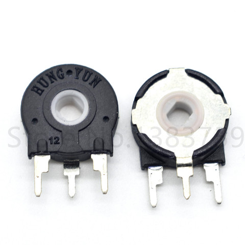 5pcs Potentiometer vertical PT15-1K 2K 5K 10K 20K 50K 100K oval hole ► Photo 1/1