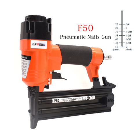 Framing Pneumatic Nails Gun 18-Gauge Brad Nailer F50 Air Nails Gun For Woodworking ► Photo 1/6