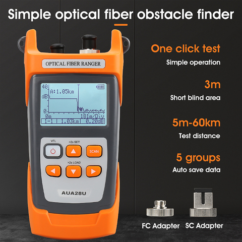 COMPTYCO Mini 60KM Fiber Optic OTDR Optical Fiber Reflectometer Built in VFL with FC SC Touch ► Photo 1/6