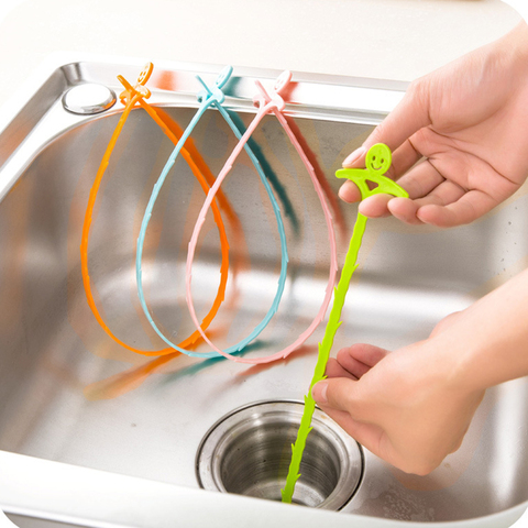 Kitchen Accessories Tools Sewer Cleaning Hook Home Bathroom Kitchen Floor Drain Sink Bathtub Dredge Device Kitchen Gadgets 51cm ► Photo 1/6