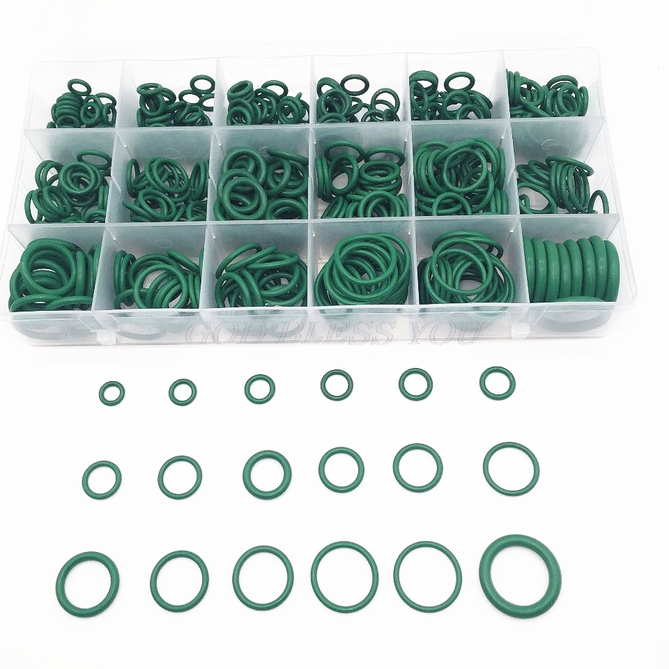 Green 270Pcs 18 Sizes O-ring Kit Metric O ring Seals Nitrile Rubber 
