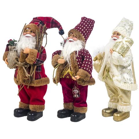 2022 Christmas Santa Doll Decoration Home Santa Doll Fabric Christmas Doll Christmas New Year #4O ► Photo 1/6